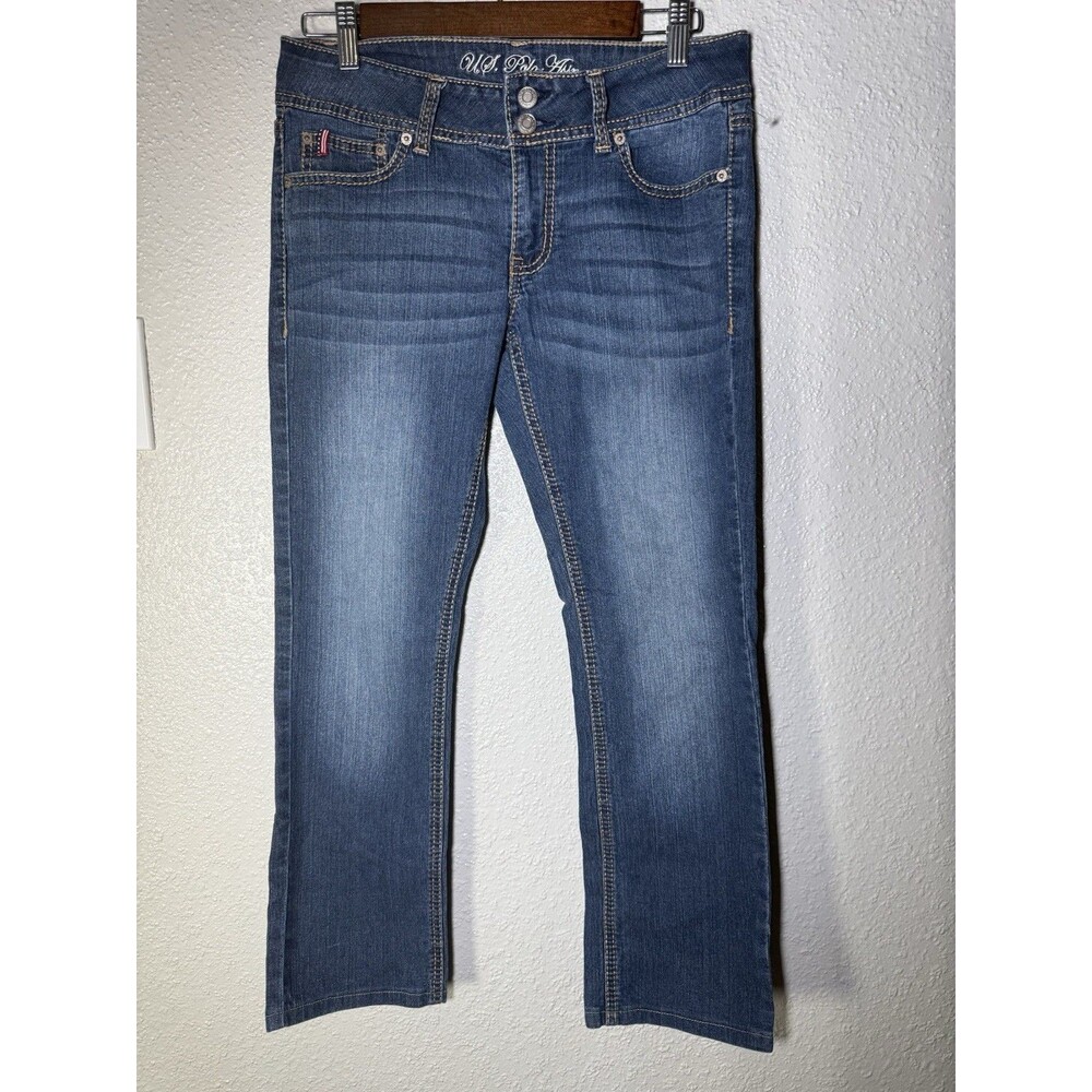 US Polo Assn Jeans Womens Jamie Straight Leg Denim jeans Sz 7/8 y2k